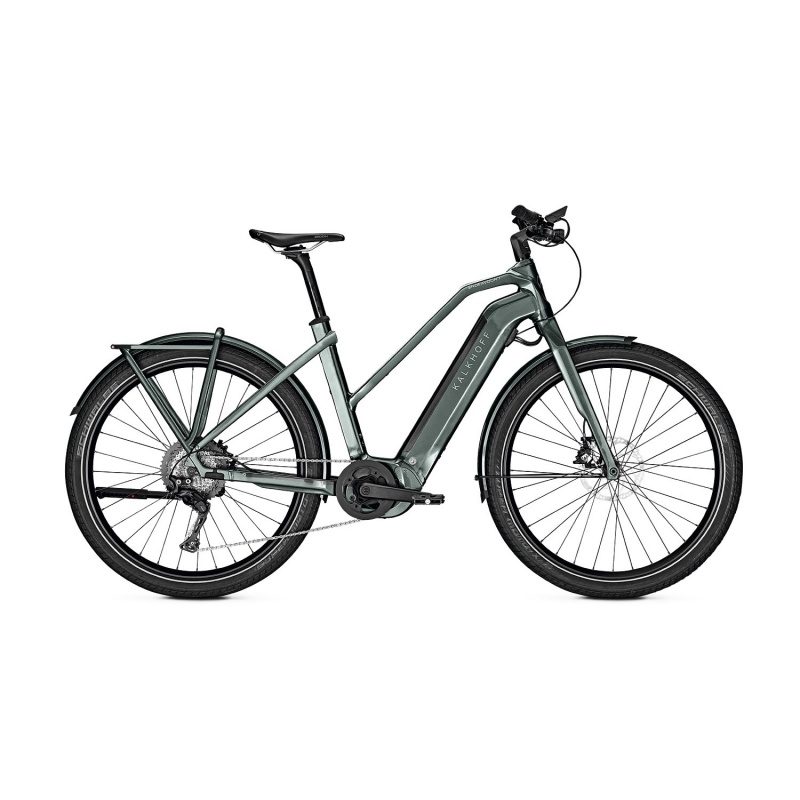 Vélo Electrique Kalkhoff Endeavour 7.B Pure 625 Trapèze Noir/Vert 2020 (637529015-7) (637529017)