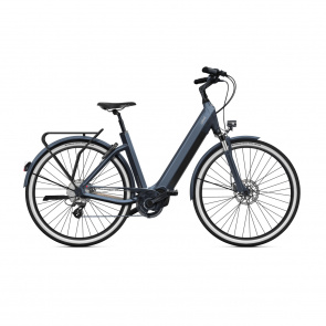Vélo Electrique O2feel iSwan City Boost 6.1 432 Easy Entry Gris Anthracite 2022 (5109)